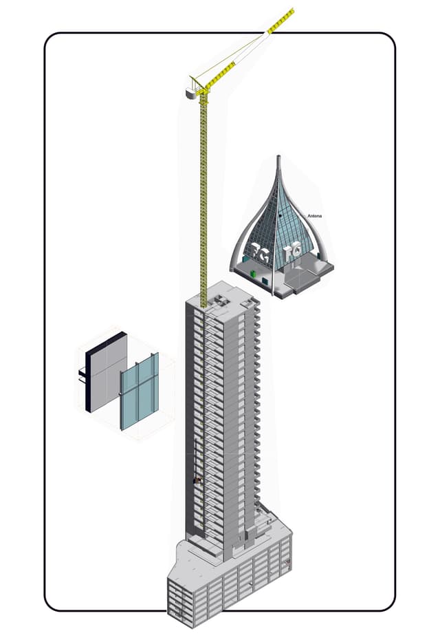 Avaliação logística de edifícios altos